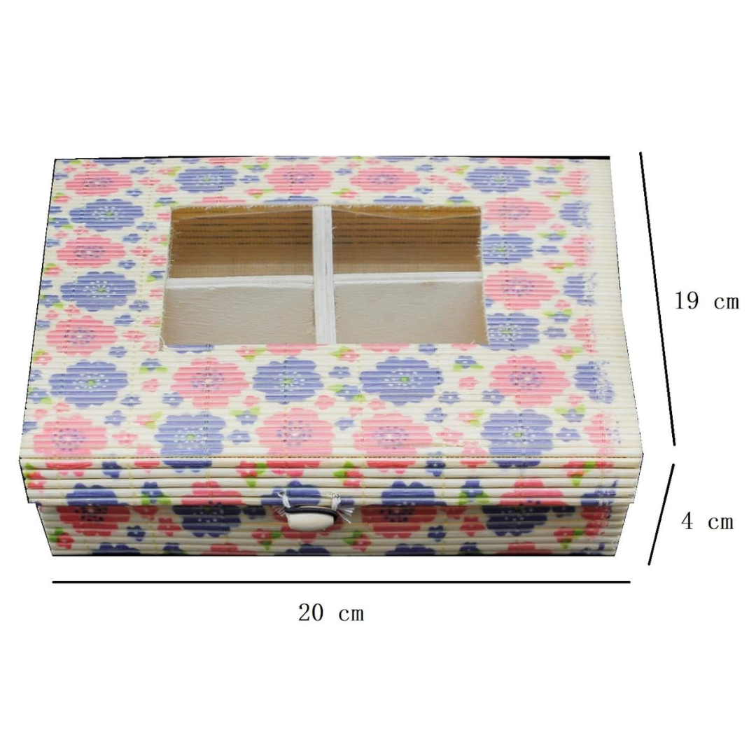 Handmade Bamboo Stick Jewelry Organizer Box