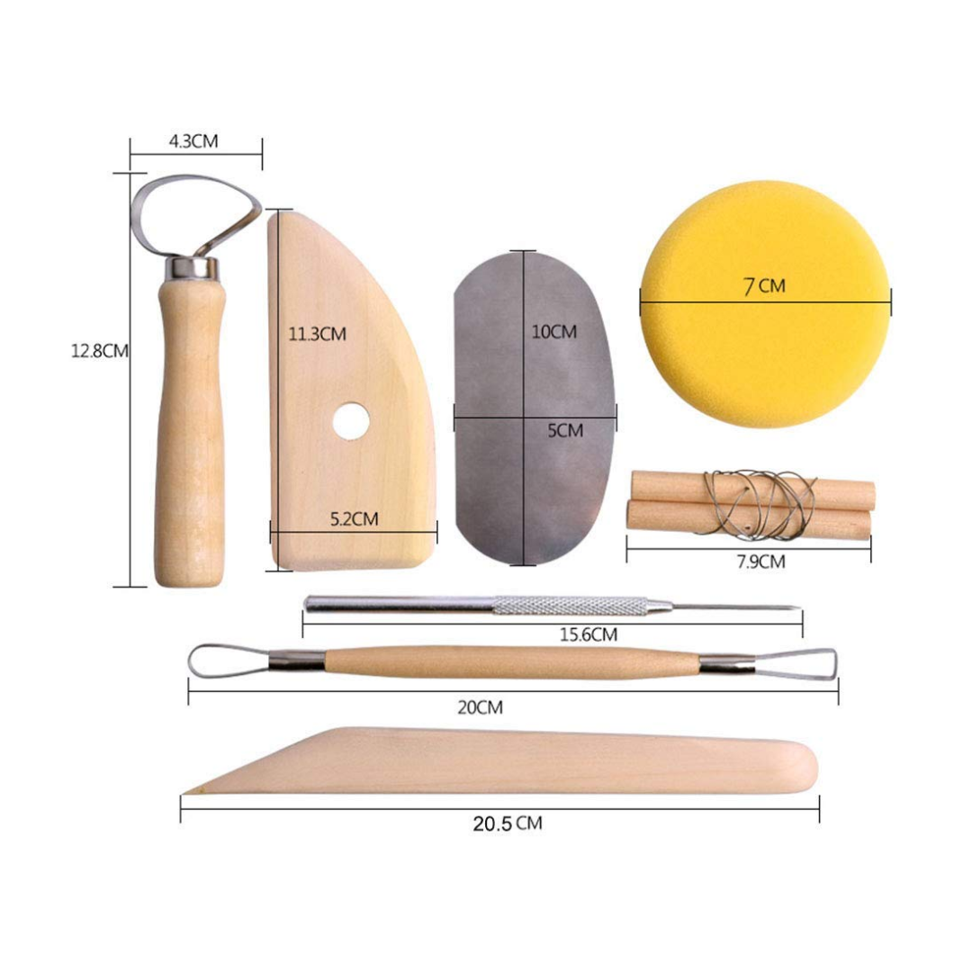 Clay Pottery Tool Set 8 Pcs