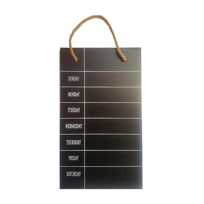 Black Board Weekly Planner