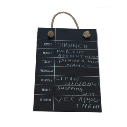 Black Board Weekly Planner
