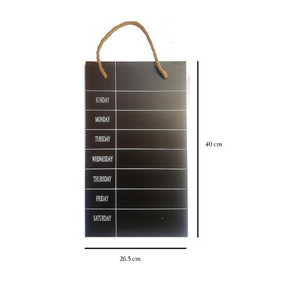 Black Board Weekly Planner