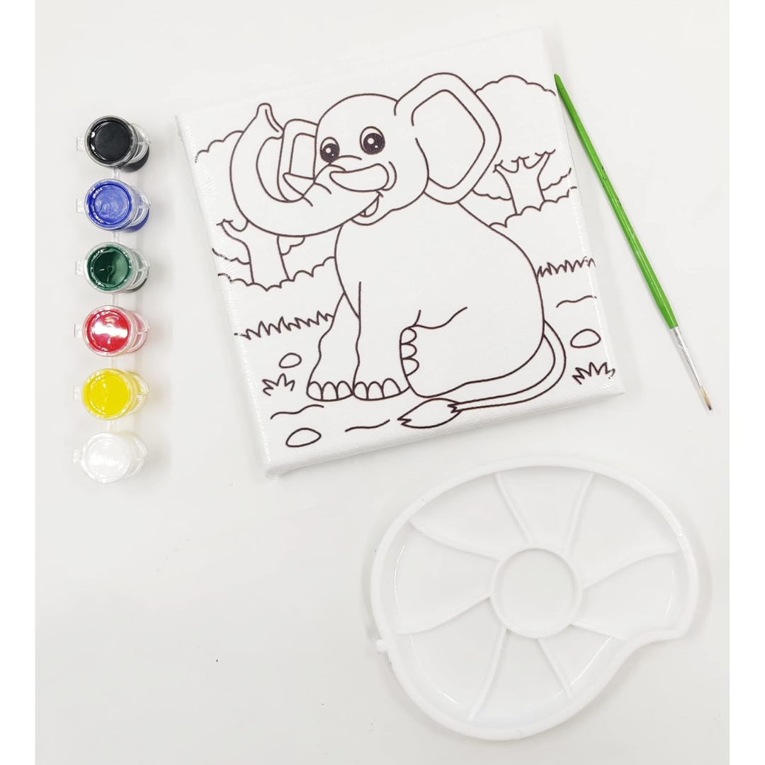 Printed Canvas Painting Kit for Kids