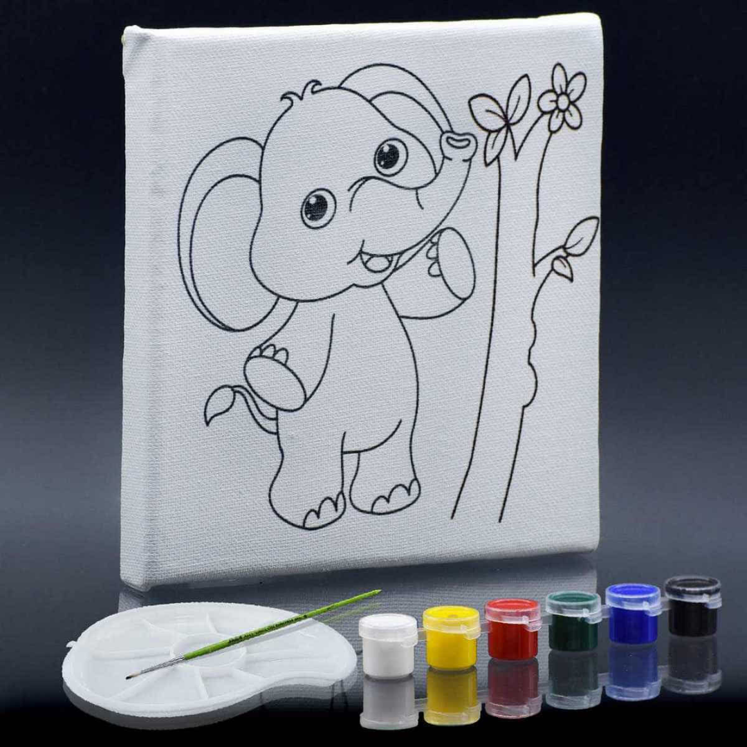 Printed Canvas Painting Kit for Kids