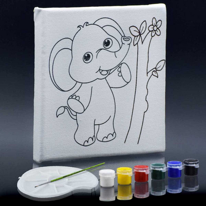 Printed Canvas Painting Kit for Kids