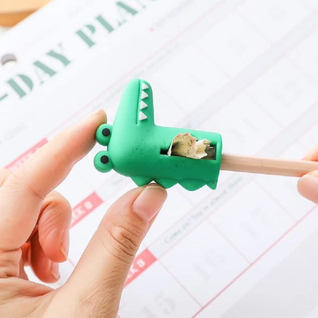 Crocodile Eraser with Sharpener