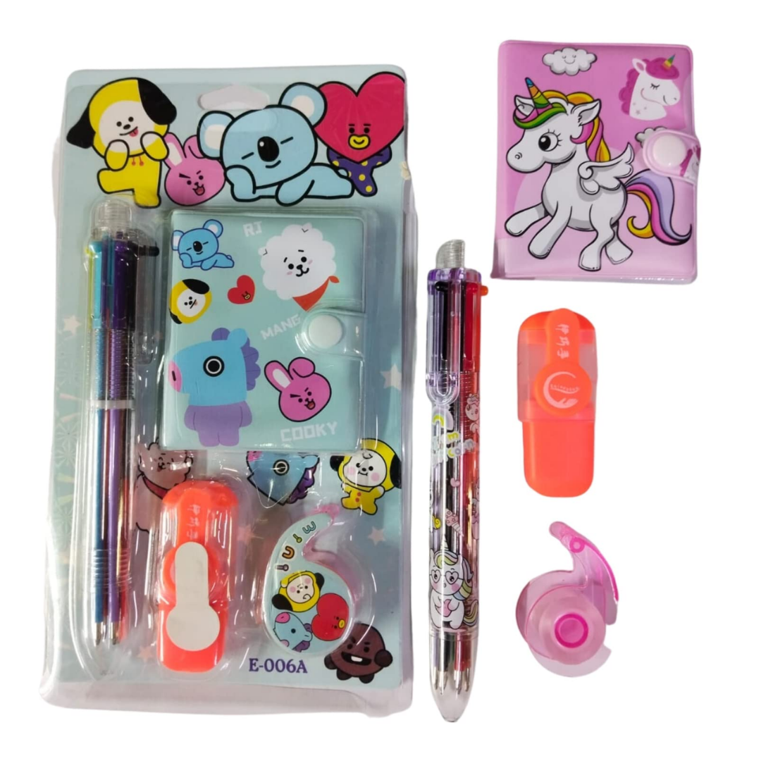 Pocket Diary with Pen, Highligter & Washi Tape Set