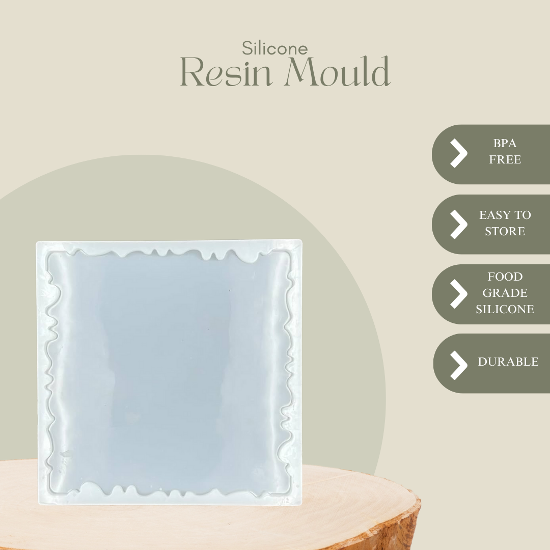 Resin Square Agate Coaster Mould
