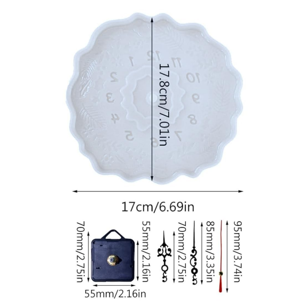 Round Agate Clock Mould Kit