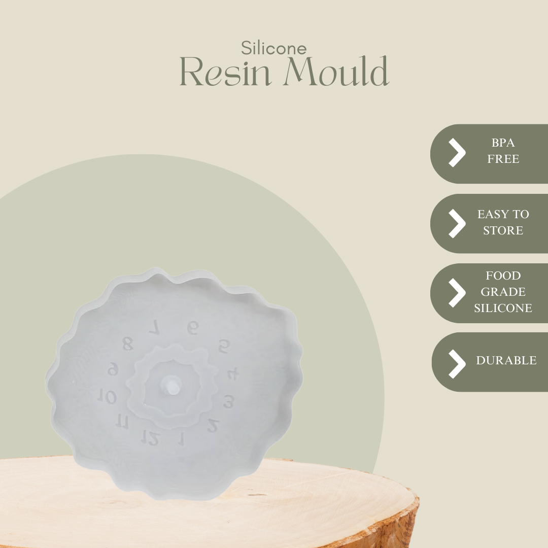 Round Agate Clock Mould Kit