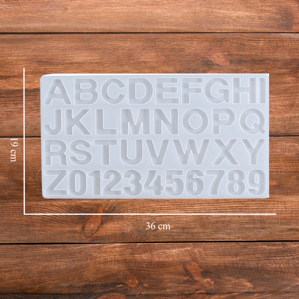 Silicone Alphabet Resin Mould