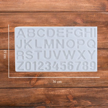 Silicone Alphabet Resin Mould