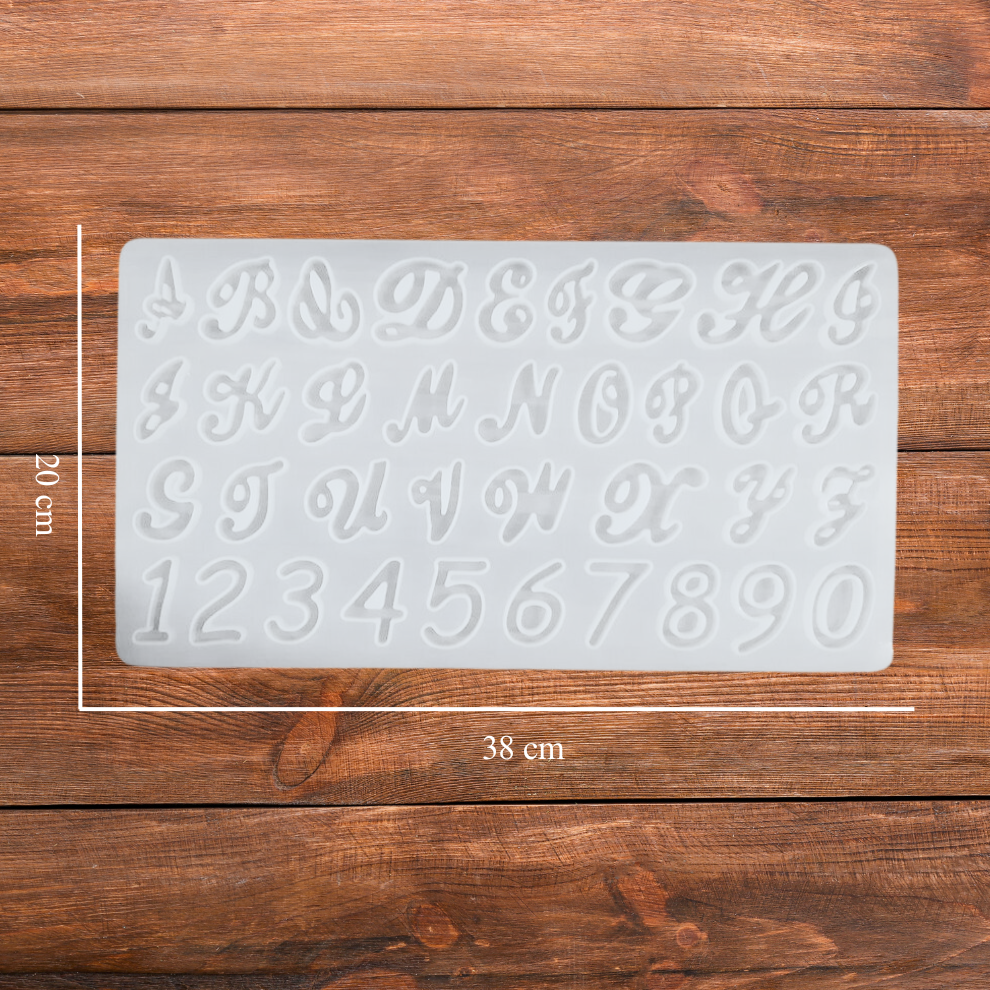 Silicone Alphabet Resin Mould