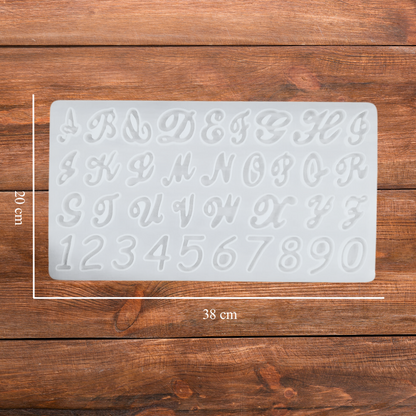 Silicone Alphabet Resin Mould