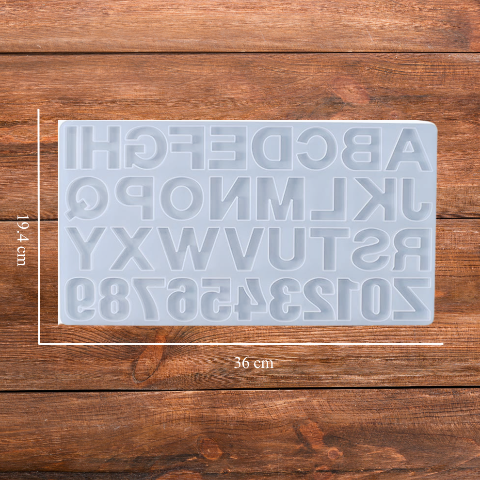 Silicone Alphabet Resin Mould