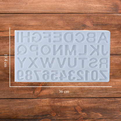 Silicone Alphabet Resin Mould