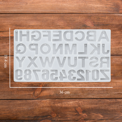 Silicone Alphabet Resin Mould