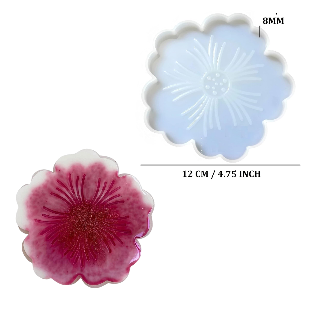 Ambos Flower Coaster Mould, Pack of 4