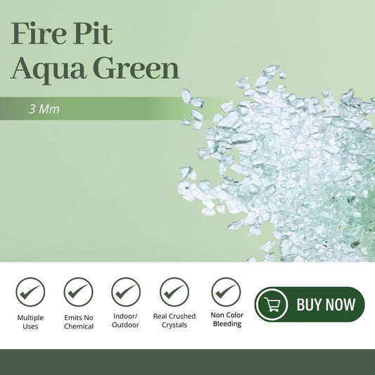 Fire Pit - Aqua green 3mm