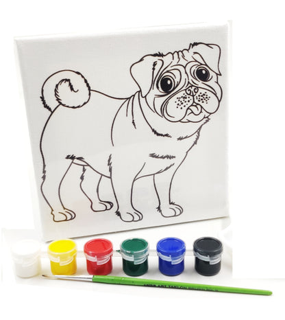 Printed Canvas Painting Kit for Kids
