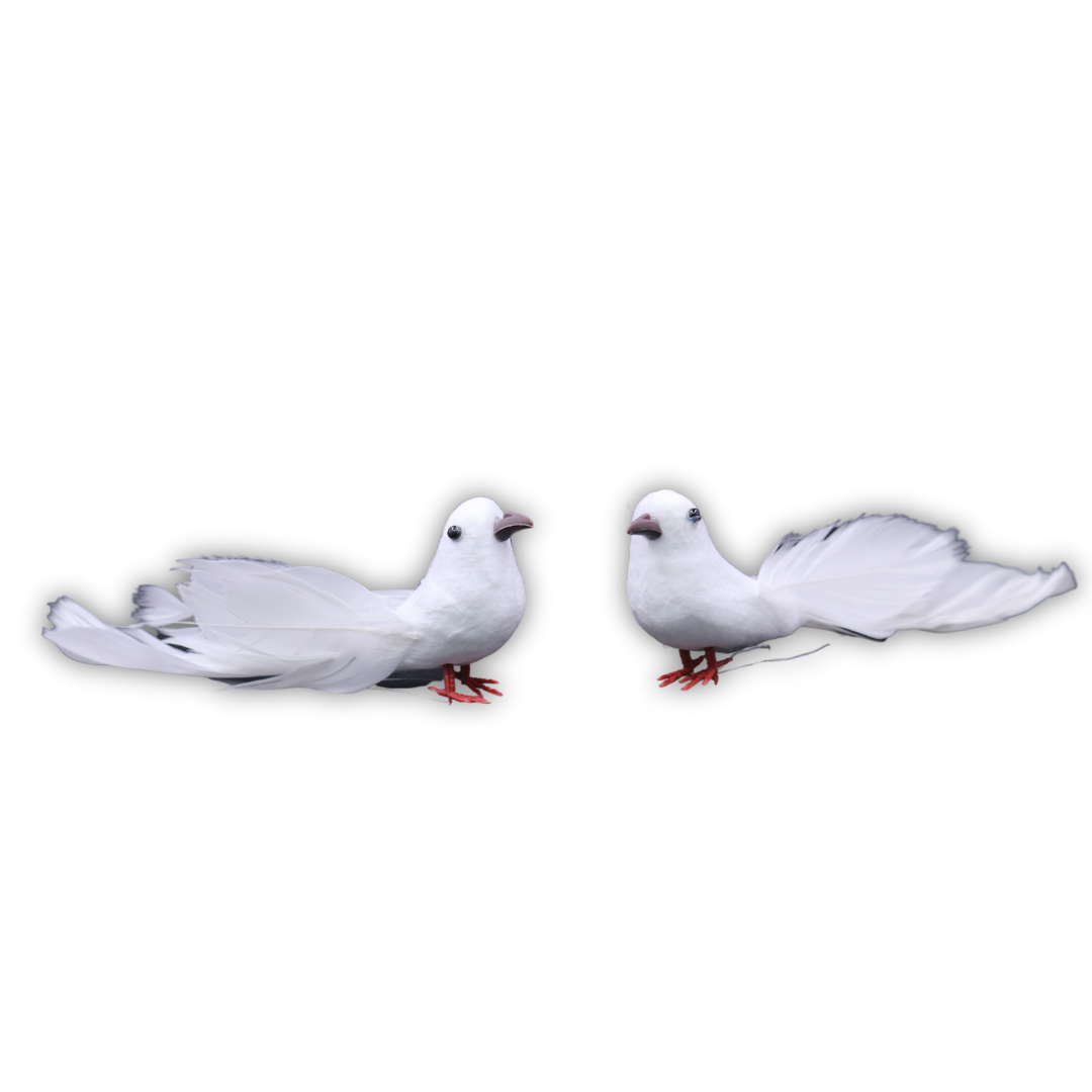 Artificial Bird Big White Dove for Decoration