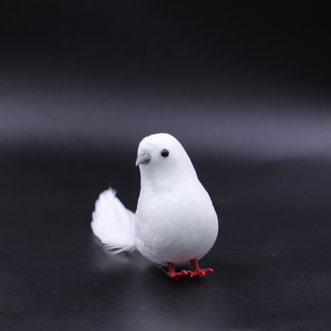 Artificial Bird Big White Dove for Decoration