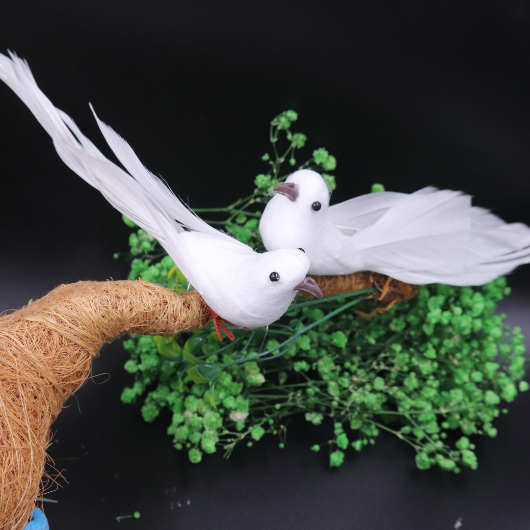 Artificial Bird Big White Dove for Decoration