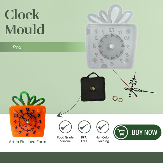 Gift Box Clock Mould Kit