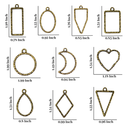 Designer Bezel (10 Pcs, Bronze)
