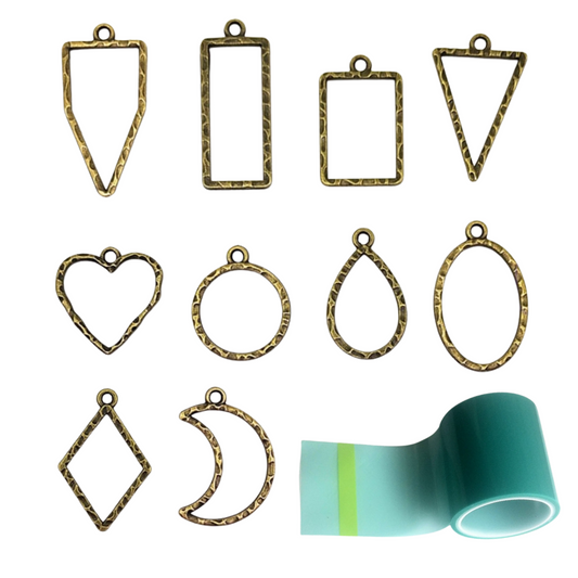 Designer Bezel with Uv Tape (10 Pcs, Bronze)