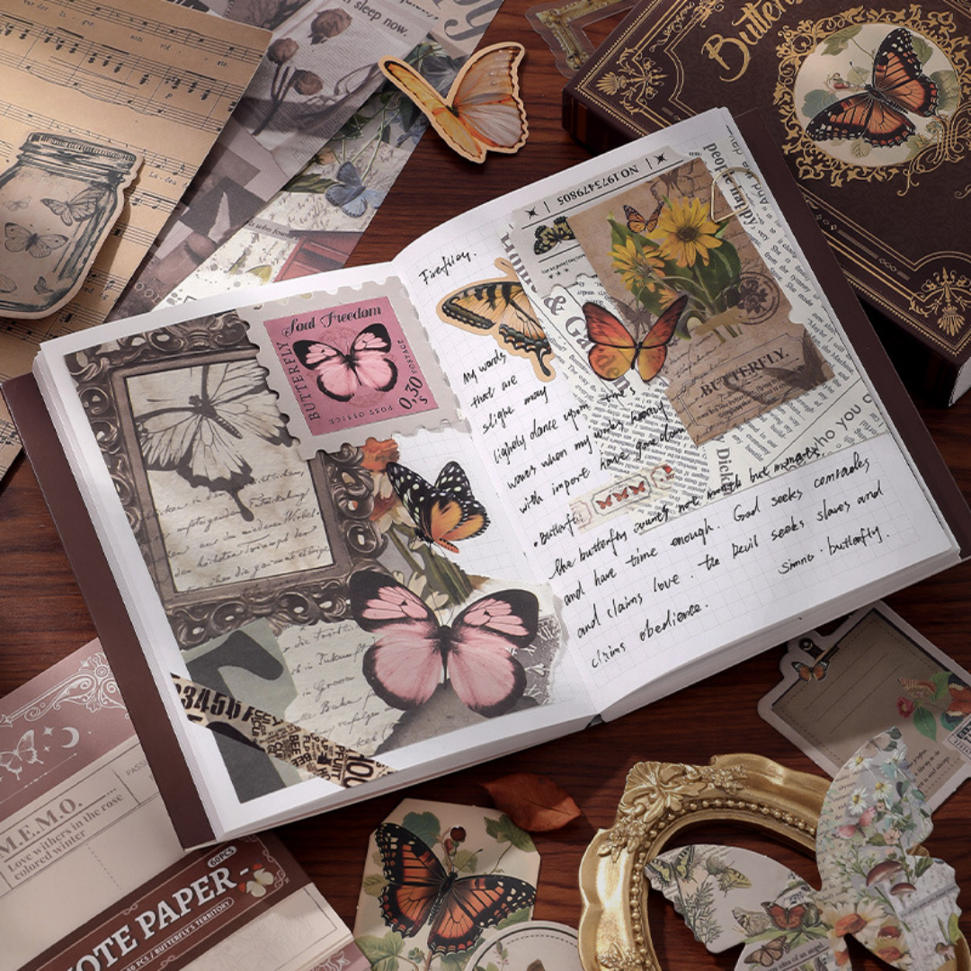 Scrapbook Kit,  Butterfly Warm Mail
