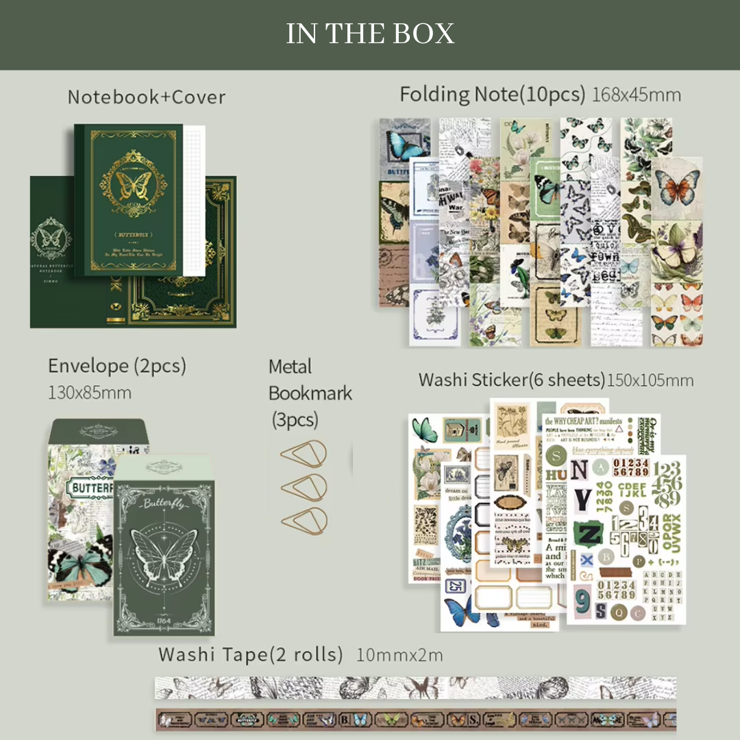 Scrapbook Kit,  Butterfly Warm Mail