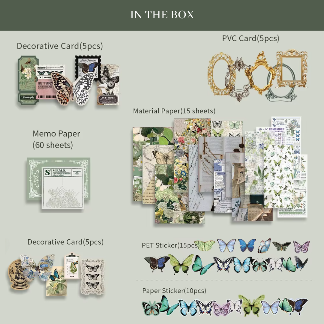 Scrapbook Kit,  Butterfly Warm Mail