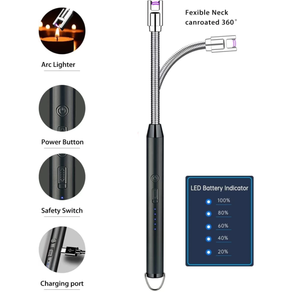 Usb Candle Lighter Rechargeable Barbeque Lighter