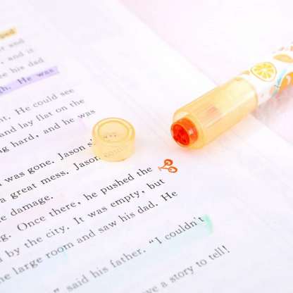 Pastel Color Highlighter with Stamp Scented Pen