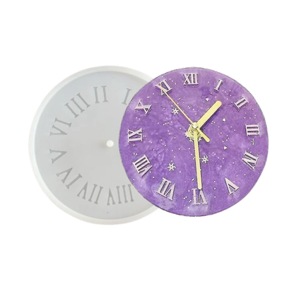 Transparent Silicone Clock Mould, 12 Inch