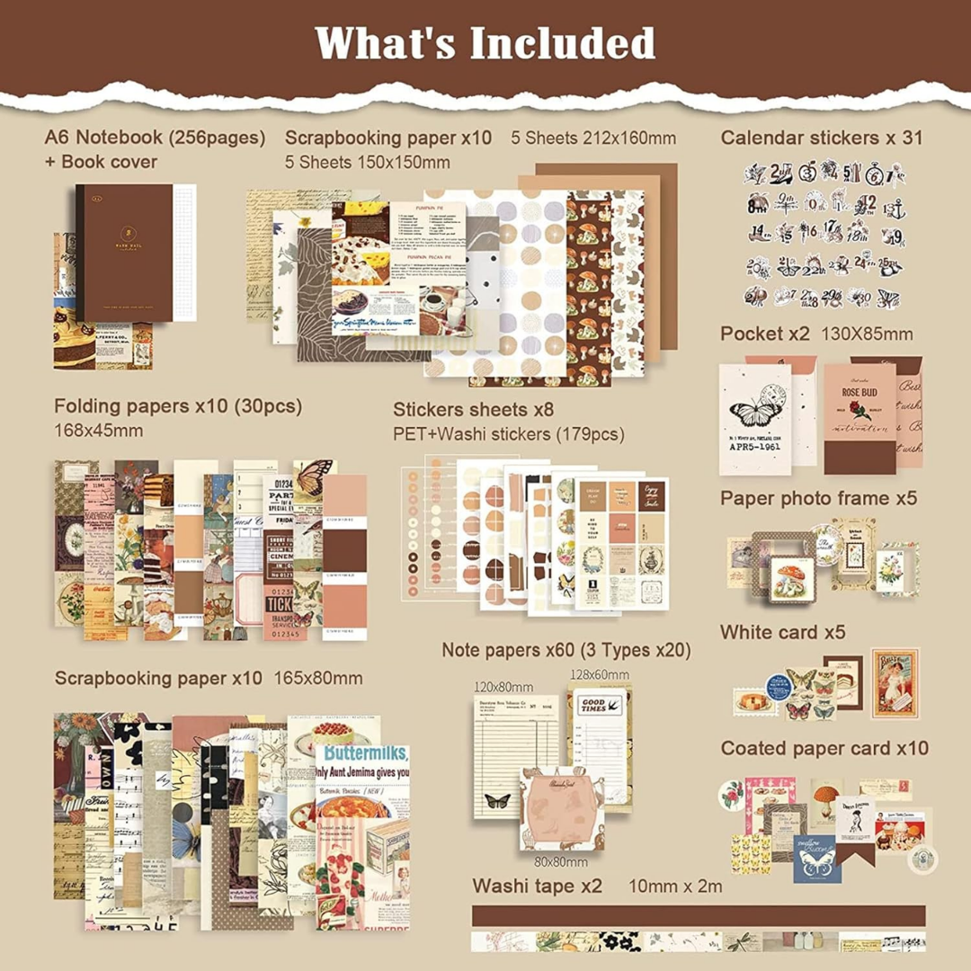 Scrapbook Kit,  Cocoa Brownie