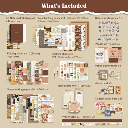 Scrapbook Kit,  Cocoa Brownie