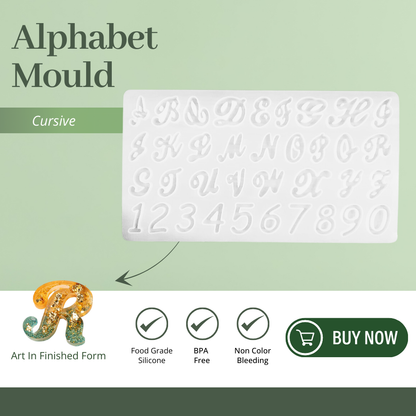 Silicone Alphabet Resin Mould