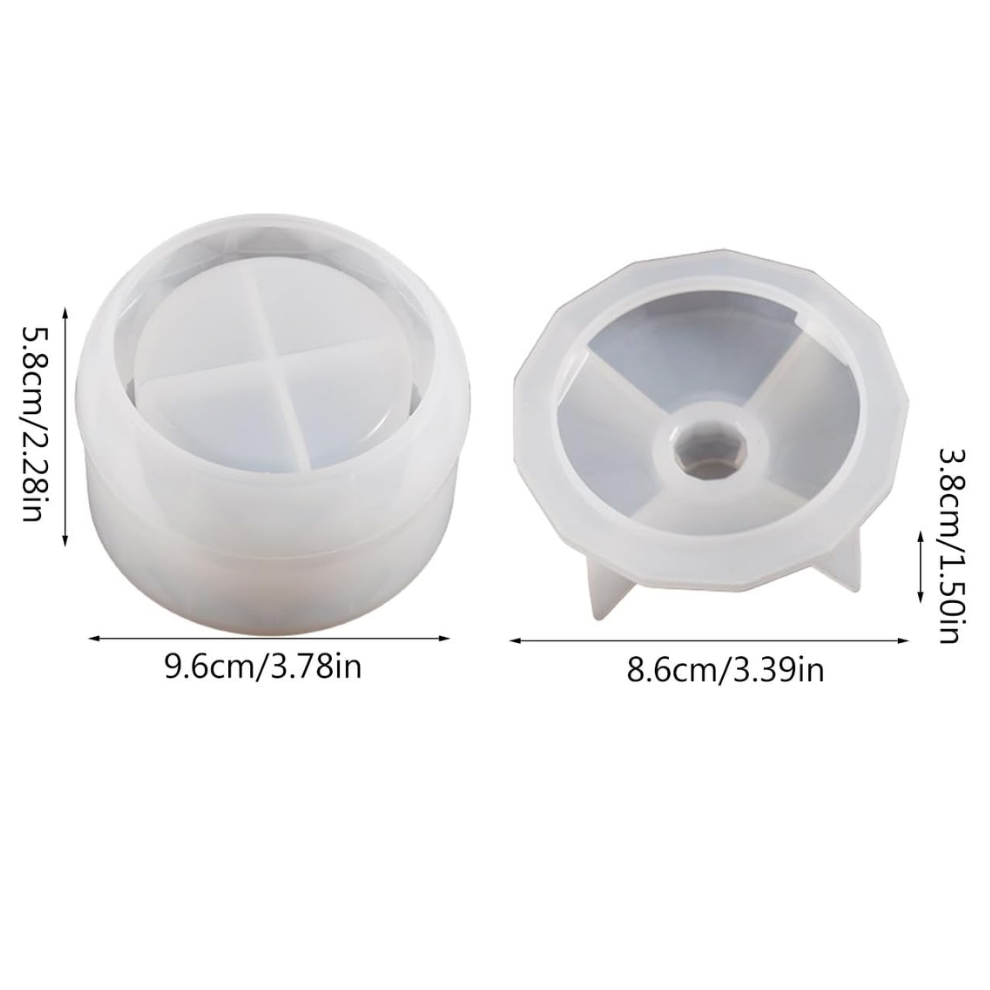 Jar Planter Mold with Lid, Druzy No 10