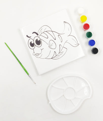Printed Canvas Painting Kit for Kids