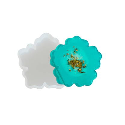 Flower Shape Coaster Mould, Pack of 1