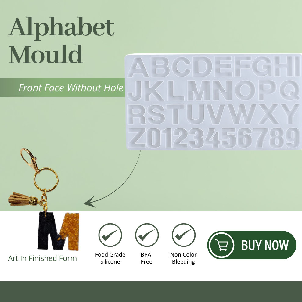Silicone Alphabet Resin Mould