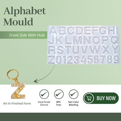 Silicone Alphabet Resin Mould