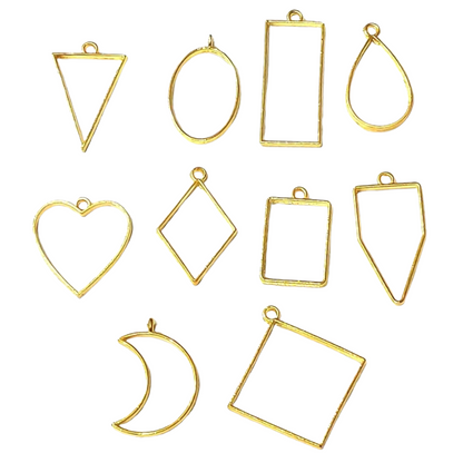 Open Bezel (10 Pcs, Gold)
