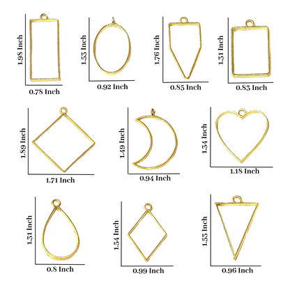 Open Bezel (10 Pcs, Gold)