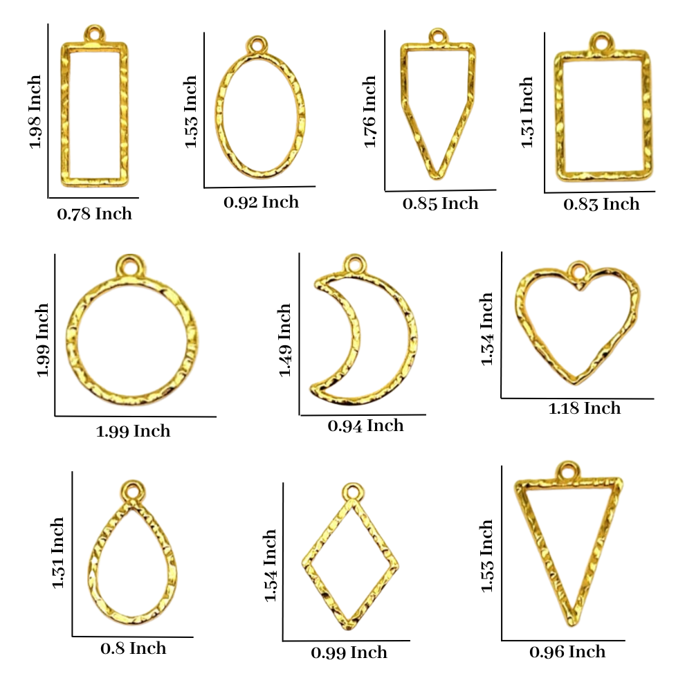 Designer Bezel (10 Pcs, Gold)