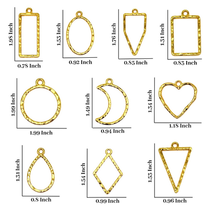 Designer Bezel (10 Pcs, Gold)