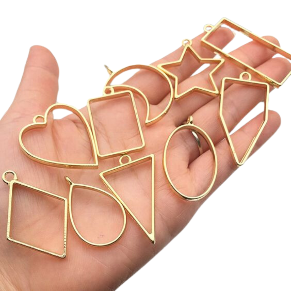 Open Bezel (10 Pcs, Gold)