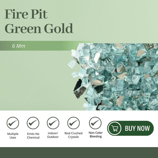Fire Pit - Green Gold 6mm