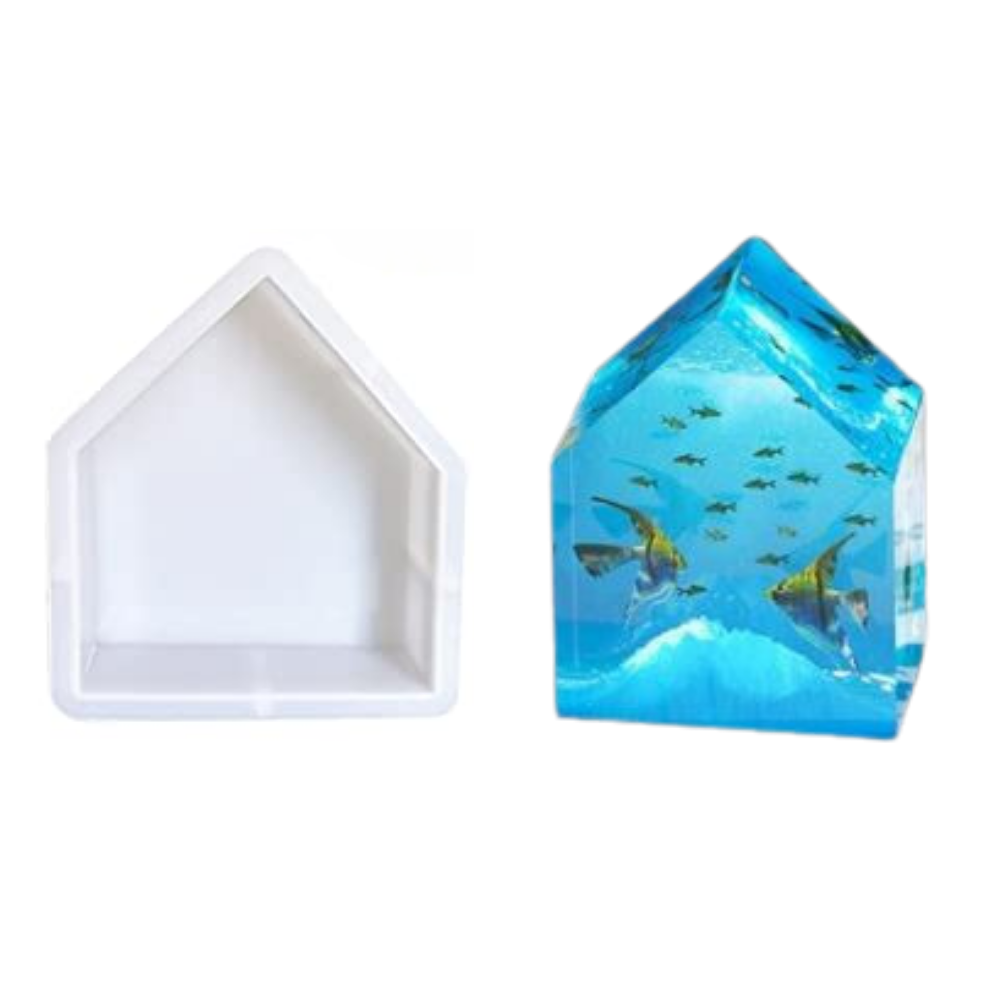 Deep Casting Resin Mould Home Shape 8 inch